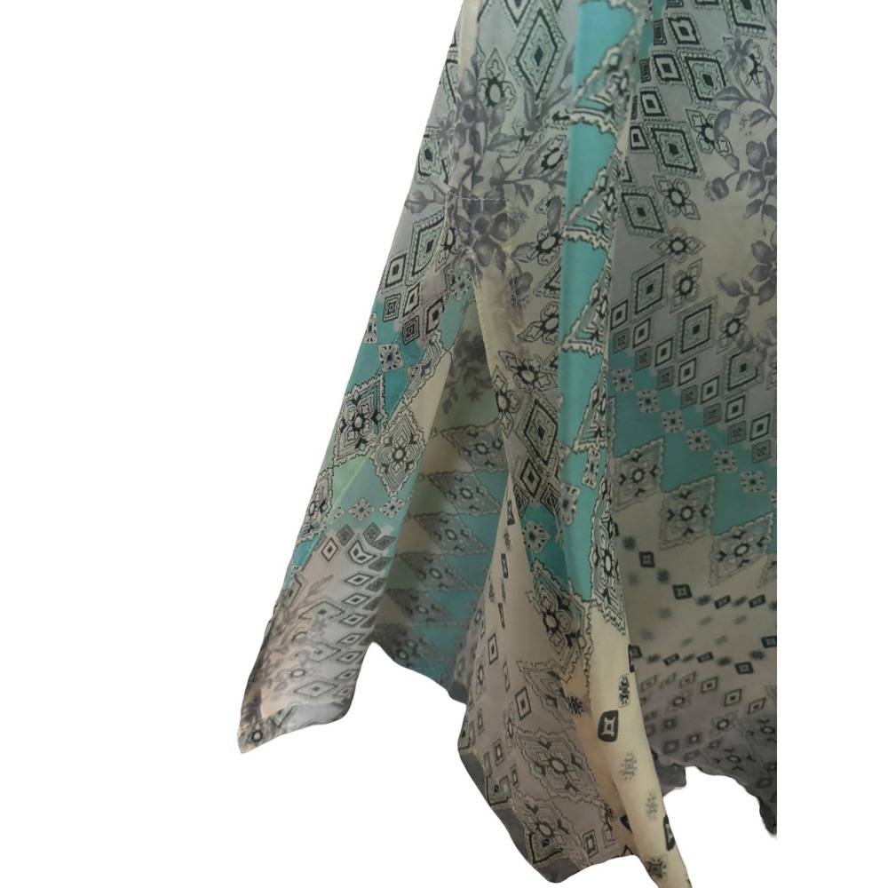 Johnny Was Artsy  Print Rayon Tunic Top Boho Light Airy Loose Fit Sz L - Picture 6 of 8
